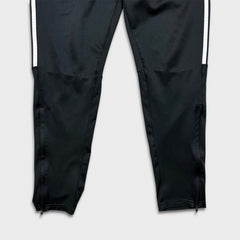 Adidas Track Pants Mens Medium Black Essentials 3 Stripe Training Athletic Jogger