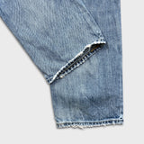 Levi's 541 Jeans Mens 36x30 Blue Athletic Taper Light Wash Distressed Denim Pants