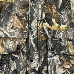 Remington Realtree Vest Mens Large Green Hunting Camo Reversible Utility Jacket