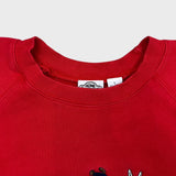Vintage 90s Looney Tunes Ski Sweatshirt Mens Large Red Acme Cartoon Bugs Bunny