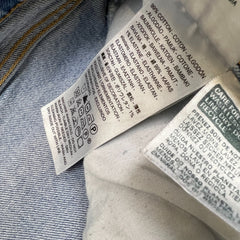 Levi's Ribcage Straight Jean Womens 32x27 Blue Distressed High Rise Light Wash Denim Pants
