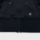 Lululemon Track Jacket Womens Small Black Sports Athletic Full Zip Tracksuit Top