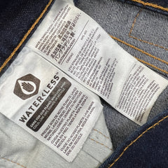 Levi's 512 Jeans Mens 33x32 Blue Slim Taper Leg Dark Wash Mid Rise Stretch Denim Pants