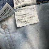 Levi’s 514 Jeans Mens 34x32 Blue Slim Straight Fit Light Wash Distressed Denim Pants