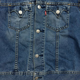 Levi's Denim Jacket Mens XL Blue Iconic Type I Light Wash Trucker Western