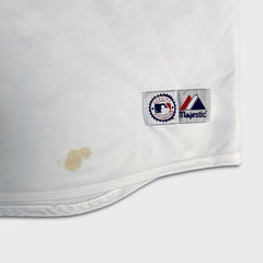 Vintage Y2K Majestic Vernon Wells Toronto Blue Jays Jersey Mens 2XL White MLB Baseball