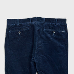 Polo Ralph Lauren Pants Mens 32x34 Blue Slim Fit Corduroy Preppy Trousers