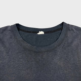 Vintage 90s Sun Faded Blank T Shirt Mens XL Black Single Stitched Distressed Tee