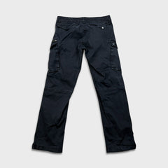 G-Star Raw Pants Mens 34x32 Black Straight Fit Casual Utility Cargo Trousers