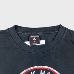 Vintage Y2K Chicago Black Hawks T Shirt Mens XL Black NHL Hockey Team Sports Tee