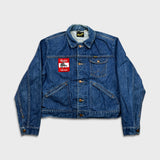 Vintage 80s Wrangler Denim Jacket Mens Small Winston Rodeo Awards USA Trucker
