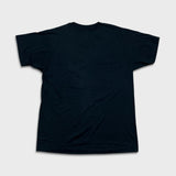 Vintage 1988 3D Emblem Sh*t Happens T Shirt Mens Medium Black USA Single Stitch Tee