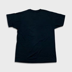 Vintage 1988 3D Emblem Sh*t Happens T Shirt Mens Medium Black USA Single Stitch Tee