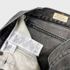 Levi's 568 Jeans Mens 33x32 Black Loose Straight Faded Dark Wash Denim Pants
