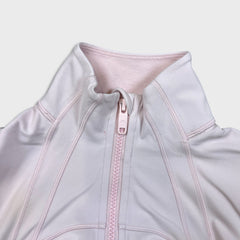Lululemon Define Cropped Jacket Nulu Womens Size 2 Pink Full Zip Track Suit Top