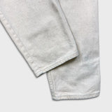 Vintage 90s Wrangler Mom Jeans Womens 34x32 White USA High Waist Taper Leg Denim