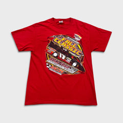 2016 Fall Classic NASCAR Racing T Shirt Mens Large Red Double Sided Graphic Tee