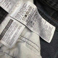Levi's 501 Jeans Mens 36x32 Black Original Straight Leg Dark Wash Button Fly Denim Pants