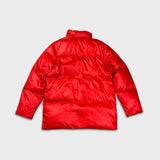 Vintage Y2K Nike Sportswear Jacket Mens Large Red Swoosh Full Zip Outdoor Puffer Coat
