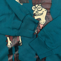 Vintage 90s Beavis and Butthead Daria Sweatshirt Mens Medium Blue USA Crewneck