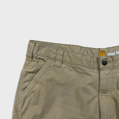 Carhartt Force Shorts Mens Size 38 Beige Relaxed Fit Ripstop Cargo Workwear