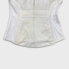 Lululemon Define Jacket Flocked Womens Size 8 White Full Zip Track Top