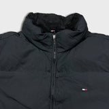 Tommy Hilfiger Jacket Mens Large Flag Outdoor Full Zip Puffer Heavy Coat