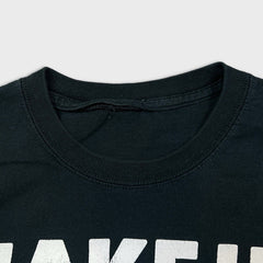 Wiz Khalifa T Shirt Mens Small Black Wake Up Drunk Graphic Short Sleeve Rap Tee