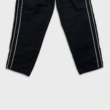 Adidas Track Pants Mens 2XL Black 3 Stripes Spell Out Relaxed Athletic Jogger