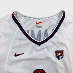 1999 Nike USWNT Mia Hamm #9 Soccer Jersey Womens Large White USA World Cup