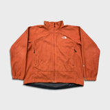 The North Face Fleece Mens Medium Orange Windwall Full Zip Jacket