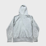 Nike Sportswear Hoodie Mens Medium Gray Swoosh Full Zip Hooded Sweater