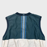 Vintage 90s Adidas Golf Vest Mens Medium Green 3 Stripe Jacket