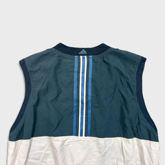 Vintage 90s Adidas Golf Vest Mens Medium Green 3 Stripe Jacket