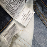 Levi's 505 Jeans Mens 34x30 Blue Regular Fit Straight Leg Dark Wash Faded Denim Pants