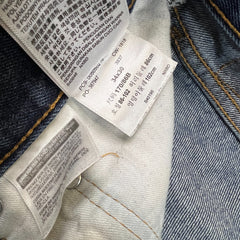 Levi's 505 Jeans Mens 34x30 Blue Regular Fit Straight Leg Dark Wash Faded Denim Pants