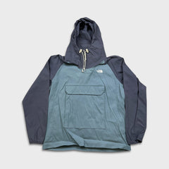 The North Face Class V Fanorak Jacket Mens Large Blue Lightweight Windbreaker