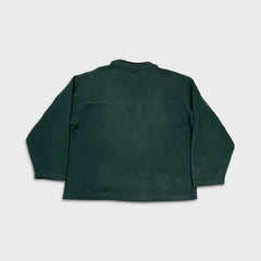 Vintage 90s Gap Fleece Mens XL Green Blank Outdoor USA Pullover V Neck Jacket