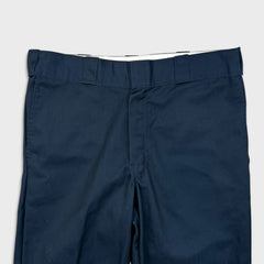 Dickies 874 Pants Mens 34x28 Blue Original Fit Workwear Casual Chino Trousers