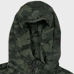 Lululemon Scuba Hoodie Womens Size 8 Green Heritage 365 Camo Light Cotton Fleece