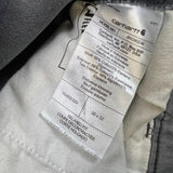 Carhartt Pants Mens 30x32 Gray Double Knee Relaxed Fit Rugged Flex Workwear