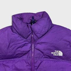 The North Face Jacket Womens Large Purple 700 Nuptse Down Full Zip Puffer Bomber