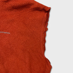 Vintage 90s Patagonia 1/4 Zip Vest Mens XL Orange USA Outdoor Fleece Jacket