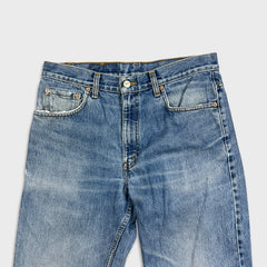 Vintage Levi's 550 Jeans Mens 34x34 Blue Relaxed Fit Tapered Leg 90s Light Wash Denim Pants