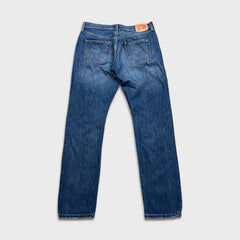 Levi's 501 Jeans Mens 32x31 Blue Original Fit Straight Distress Medium Wash Denim Pants