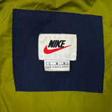 Vintage 90s Nike Sportswear Jacket Mens Large Blue Swoosh Full Zip Puffer Coat