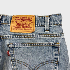 Vintage 90s Levi's 550 Jeans Mens 33x32 Blue Relaxed Fit Tapered Leg Light Wash Pants
