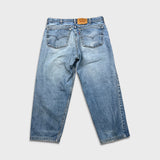 Vintage 90s Levi's 550 Jeans Men 36x27 Blue Relaxed Fit Tapered Leg Faded Denim Pants