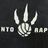 Vintage Y2K Toronto Raptors T Shirt Mens Large Black NBA Basketball Distressed Faded Tee