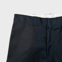 Dickies Pants Mens 34x32 Black Loose Fit Double Knee Workwear Baggy Trouser